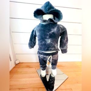 Two piece tie dye infant hoodie and sweatpants matching set Little One Shop